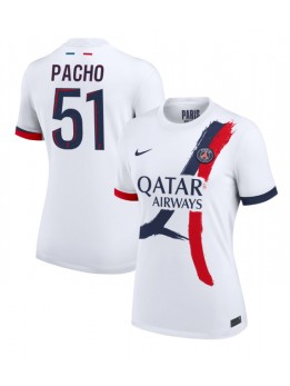 Paris Saint-Germain Willian Pacho #51 Replika Borta Kläder Dam 2024-25 Kortärmad